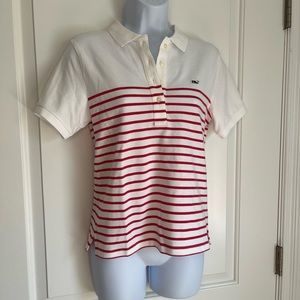 Vineyard Vines Heritage Polo Red Stripes